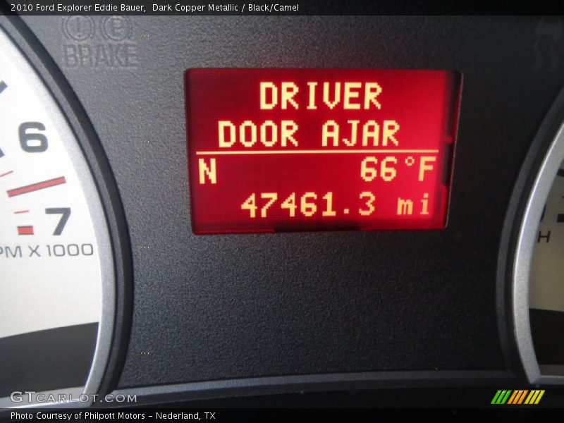 Dark Copper Metallic / Black/Camel 2010 Ford Explorer Eddie Bauer