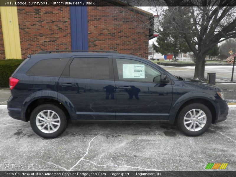 Fathom Blue Pearl / Black 2013 Dodge Journey SXT