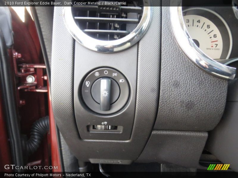 Dark Copper Metallic / Black/Camel 2010 Ford Explorer Eddie Bauer