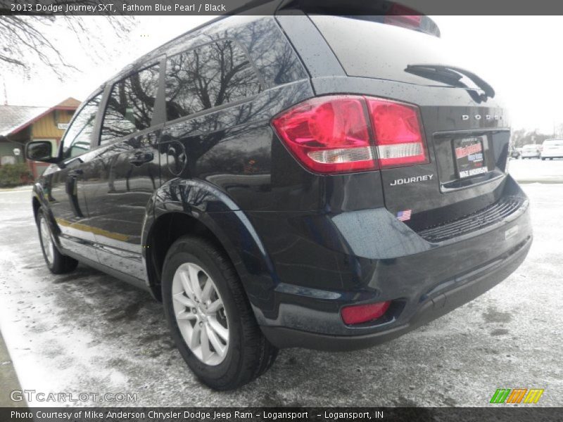 Fathom Blue Pearl / Black 2013 Dodge Journey SXT