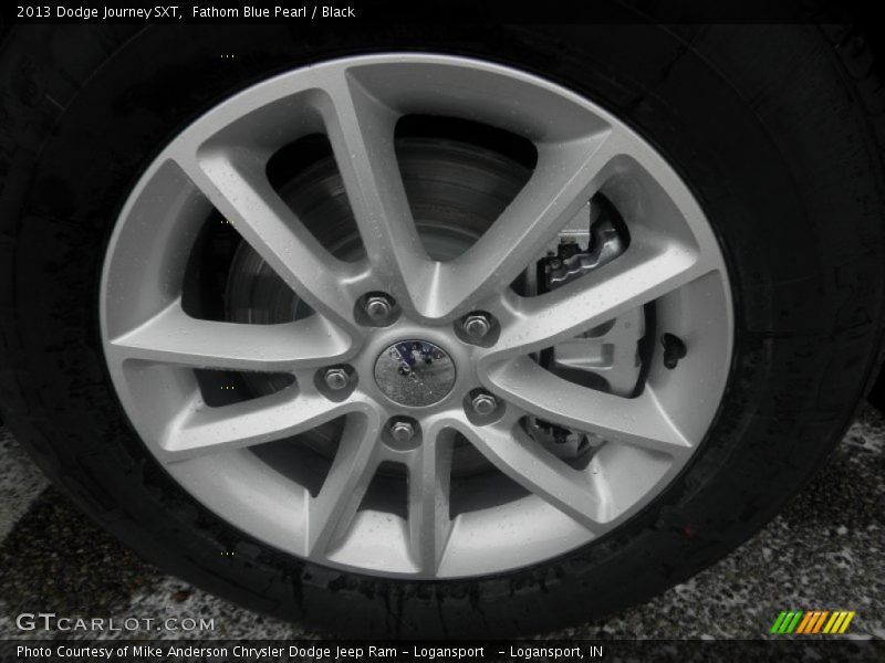 Fathom Blue Pearl / Black 2013 Dodge Journey SXT