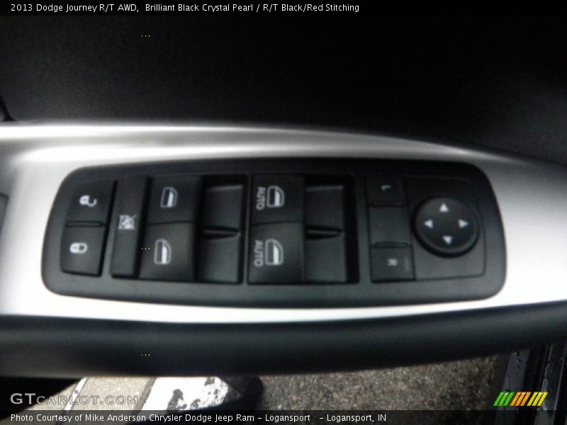 Brilliant Black Crystal Pearl / R/T Black/Red Stitching 2013 Dodge Journey R/T AWD