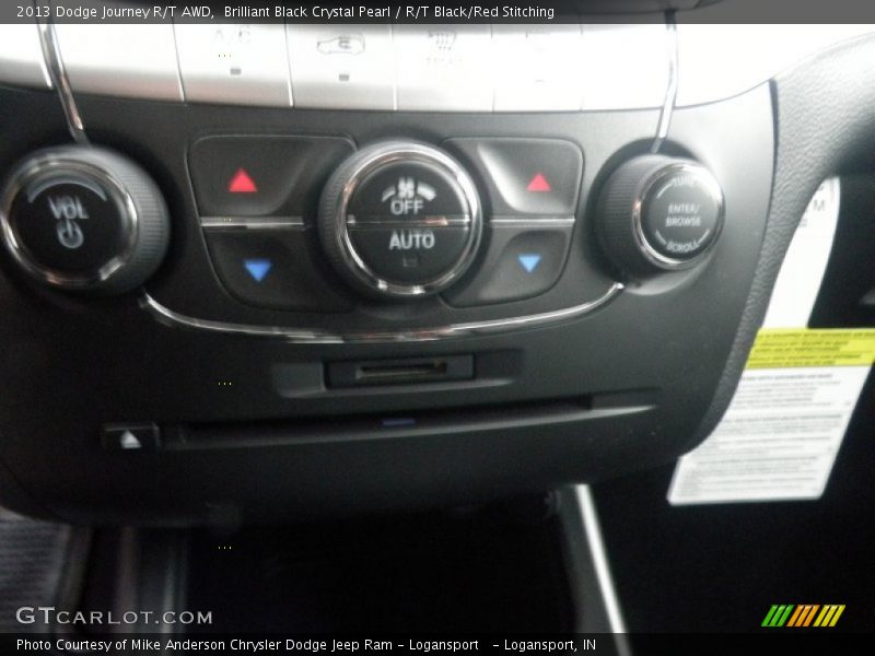 Brilliant Black Crystal Pearl / R/T Black/Red Stitching 2013 Dodge Journey R/T AWD