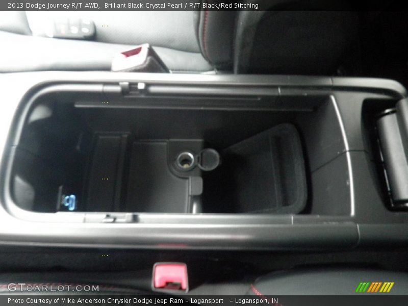 Brilliant Black Crystal Pearl / R/T Black/Red Stitching 2013 Dodge Journey R/T AWD