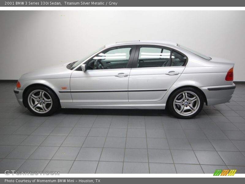 Titanium Silver Metallic / Grey 2001 BMW 3 Series 330i Sedan