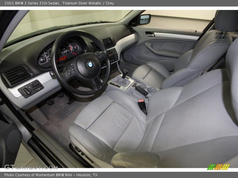 Titanium Silver Metallic / Grey 2001 BMW 3 Series 330i Sedan