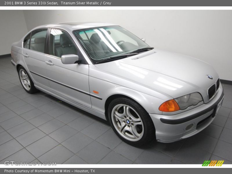 Titanium Silver Metallic / Grey 2001 BMW 3 Series 330i Sedan