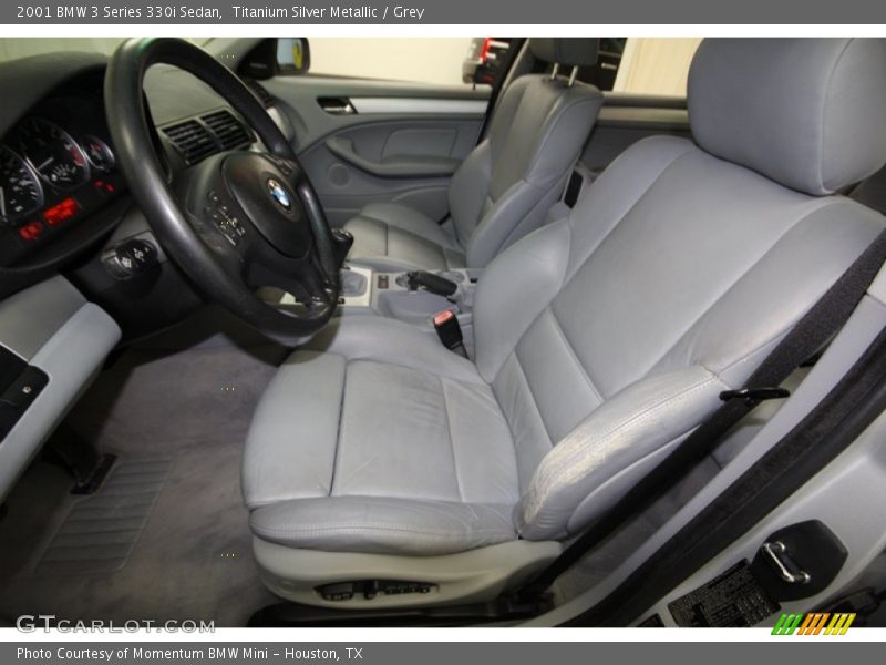 Titanium Silver Metallic / Grey 2001 BMW 3 Series 330i Sedan