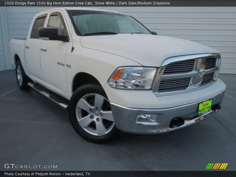 Stone White / Dark Slate/Medium Graystone 2009 Dodge Ram 1500 Big Horn Edition Crew Cab