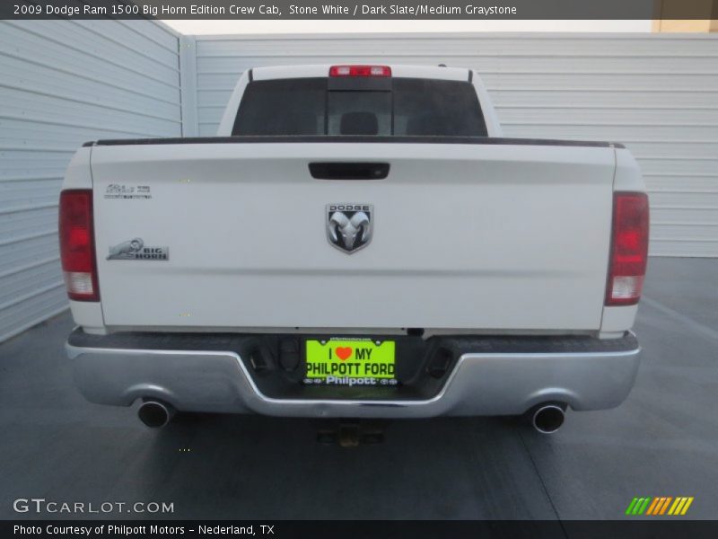 Stone White / Dark Slate/Medium Graystone 2009 Dodge Ram 1500 Big Horn Edition Crew Cab