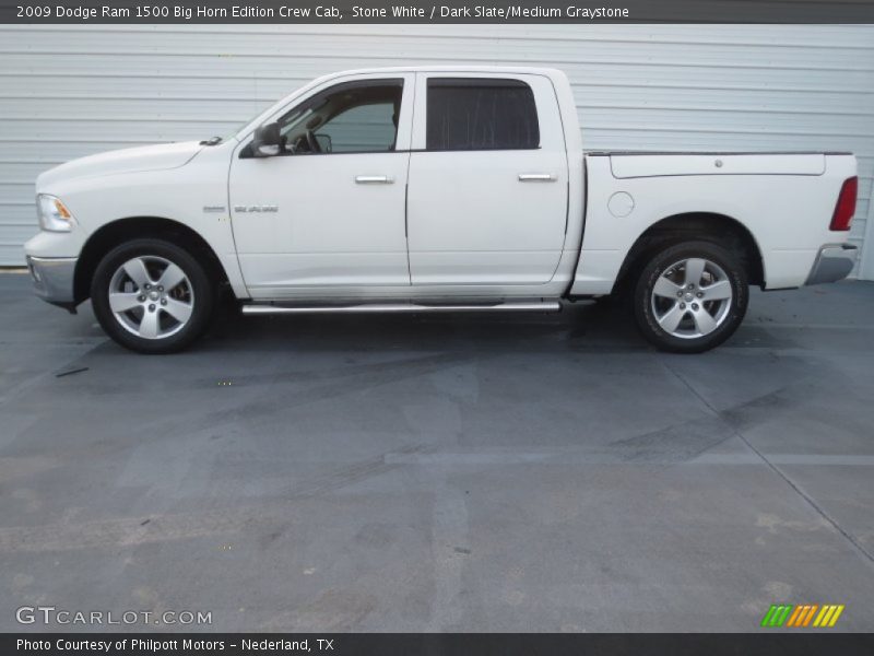 Stone White / Dark Slate/Medium Graystone 2009 Dodge Ram 1500 Big Horn Edition Crew Cab