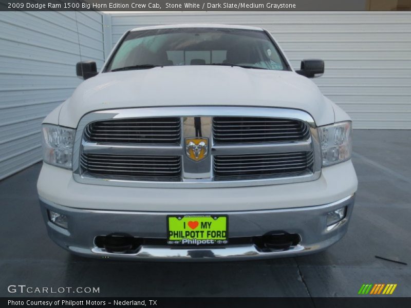 Stone White / Dark Slate/Medium Graystone 2009 Dodge Ram 1500 Big Horn Edition Crew Cab