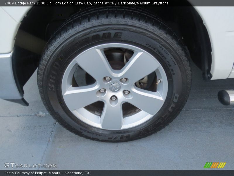 Stone White / Dark Slate/Medium Graystone 2009 Dodge Ram 1500 Big Horn Edition Crew Cab