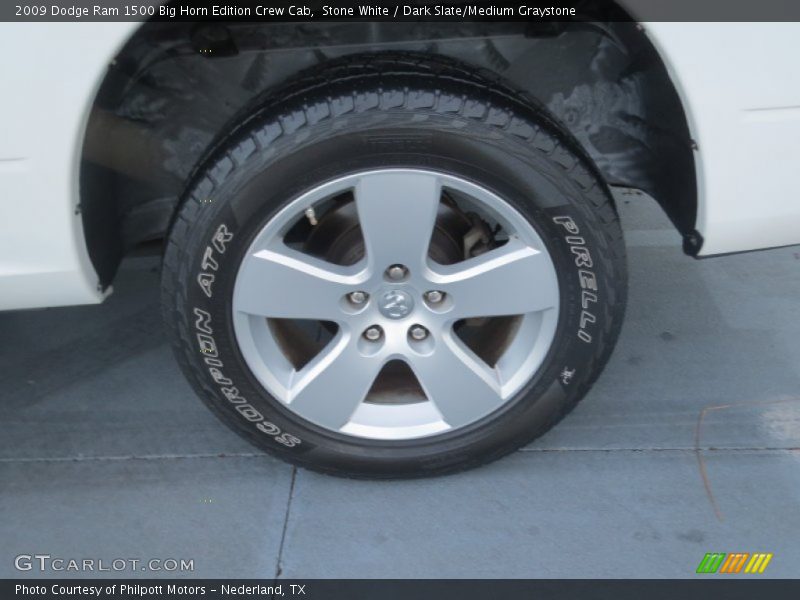Stone White / Dark Slate/Medium Graystone 2009 Dodge Ram 1500 Big Horn Edition Crew Cab
