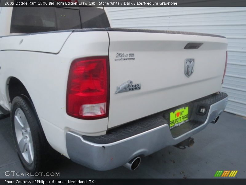 Stone White / Dark Slate/Medium Graystone 2009 Dodge Ram 1500 Big Horn Edition Crew Cab