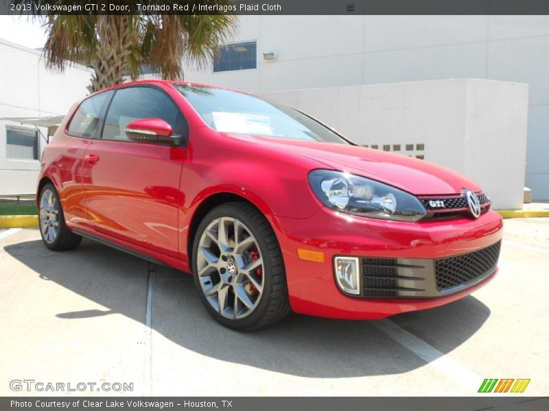 Tornado Red / Interlagos Plaid Cloth 2013 Volkswagen GTI 2 Door