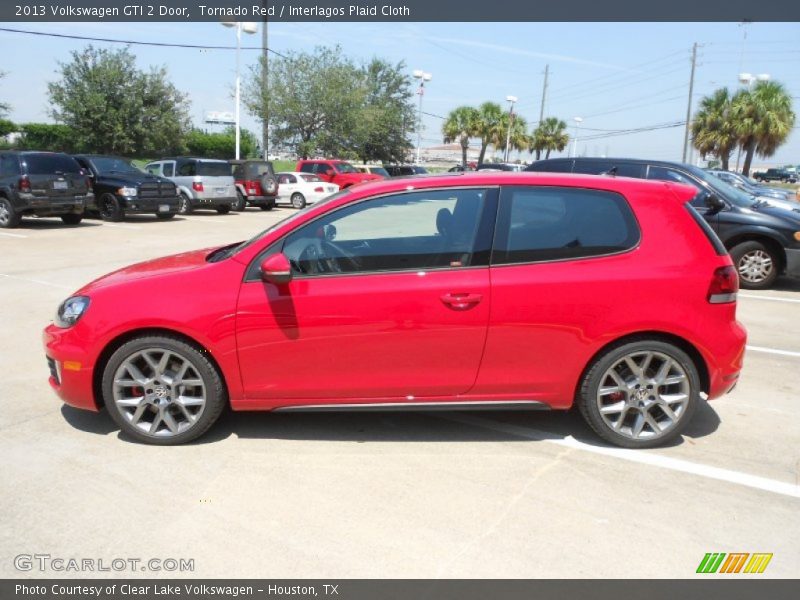 Tornado Red / Interlagos Plaid Cloth 2013 Volkswagen GTI 2 Door