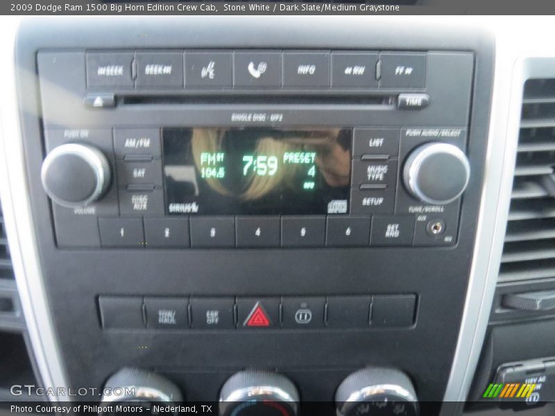 Stone White / Dark Slate/Medium Graystone 2009 Dodge Ram 1500 Big Horn Edition Crew Cab