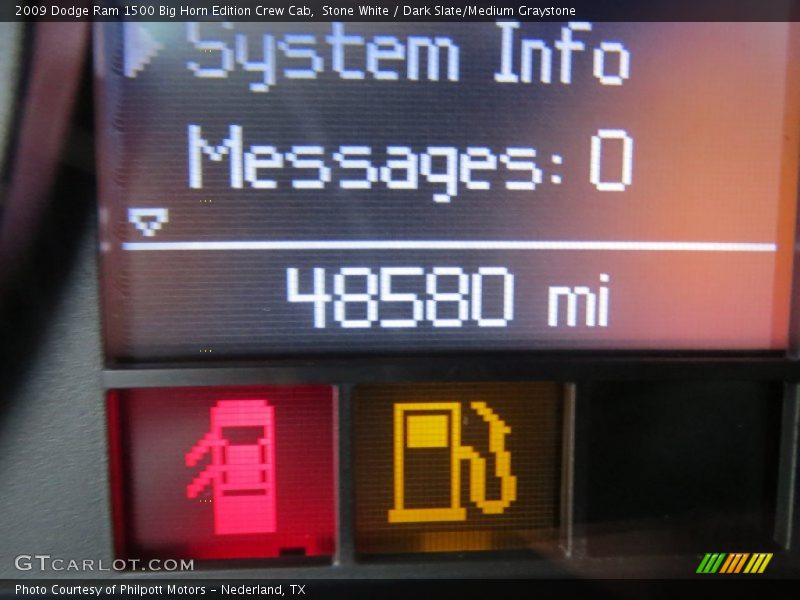 Stone White / Dark Slate/Medium Graystone 2009 Dodge Ram 1500 Big Horn Edition Crew Cab