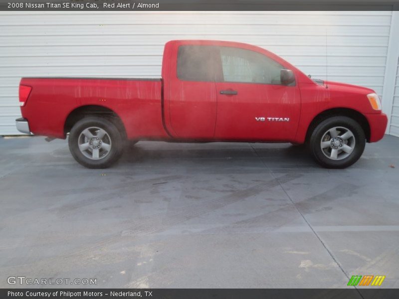 Red Alert / Almond 2008 Nissan Titan SE King Cab