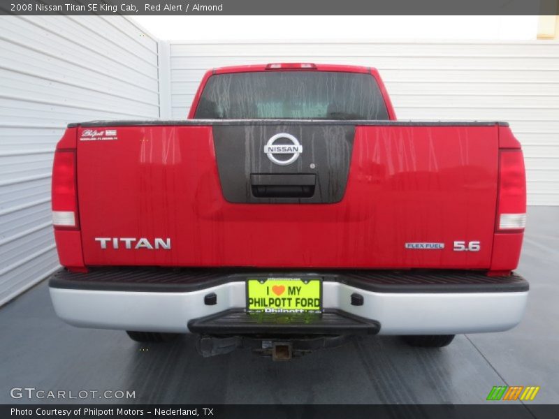 Red Alert / Almond 2008 Nissan Titan SE King Cab