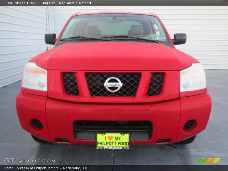 Red Alert / Almond 2008 Nissan Titan SE King Cab
