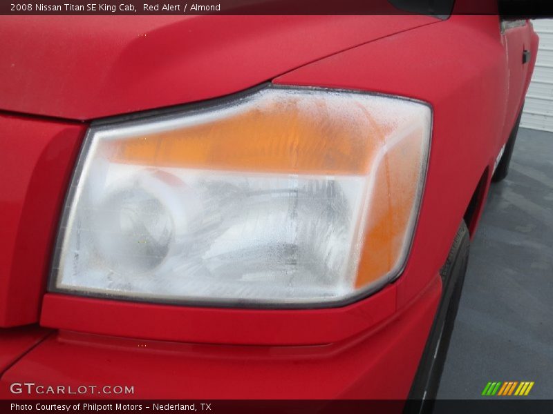 Red Alert / Almond 2008 Nissan Titan SE King Cab