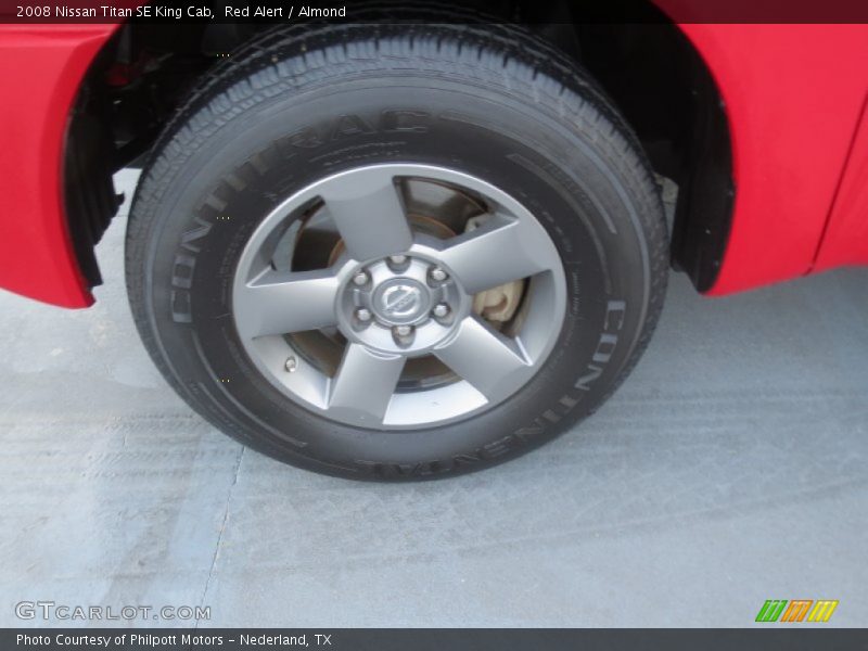 Red Alert / Almond 2008 Nissan Titan SE King Cab