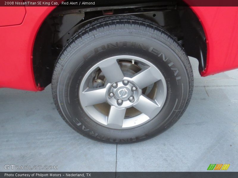 Red Alert / Almond 2008 Nissan Titan SE King Cab