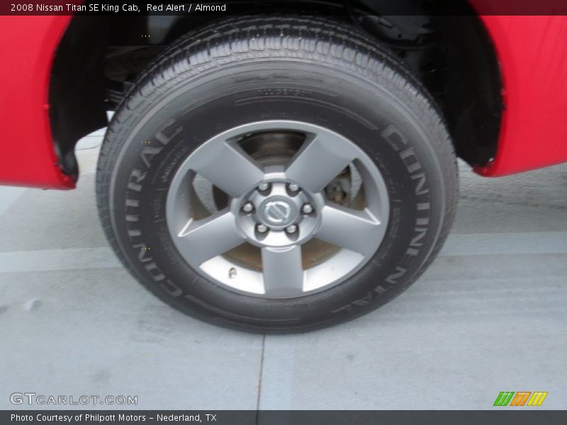 Red Alert / Almond 2008 Nissan Titan SE King Cab