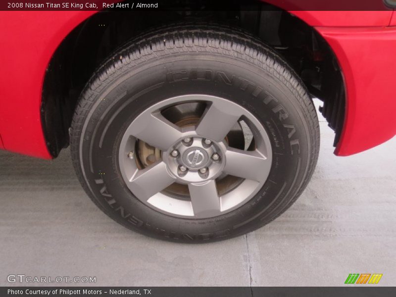 Red Alert / Almond 2008 Nissan Titan SE King Cab