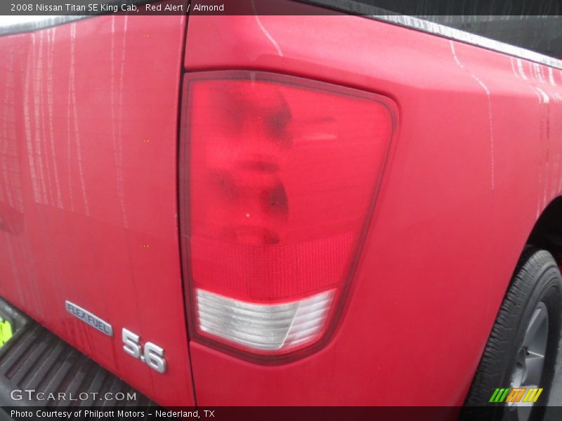 Red Alert / Almond 2008 Nissan Titan SE King Cab