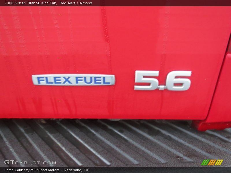 Red Alert / Almond 2008 Nissan Titan SE King Cab