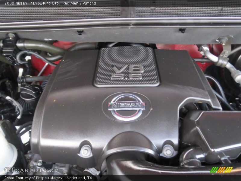 Red Alert / Almond 2008 Nissan Titan SE King Cab