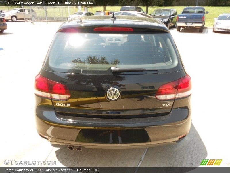 Black / Titan Black 2013 Volkswagen Golf 4 Door TDI