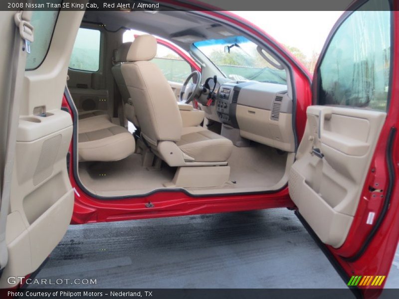 Red Alert / Almond 2008 Nissan Titan SE King Cab