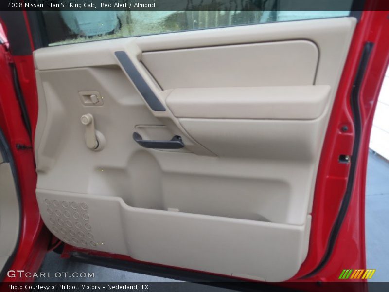 Red Alert / Almond 2008 Nissan Titan SE King Cab