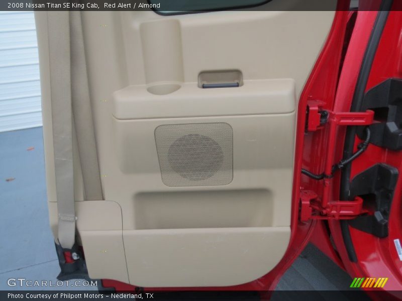 Red Alert / Almond 2008 Nissan Titan SE King Cab