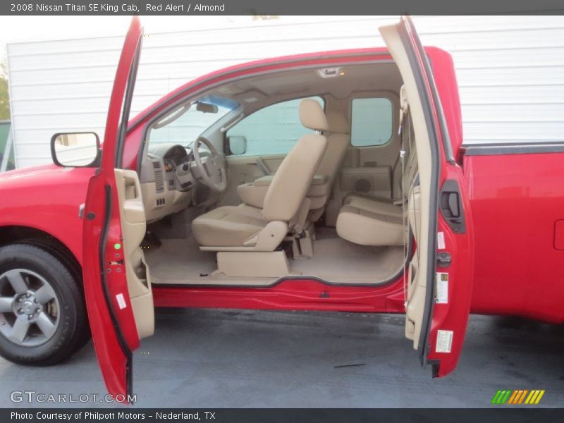 Red Alert / Almond 2008 Nissan Titan SE King Cab