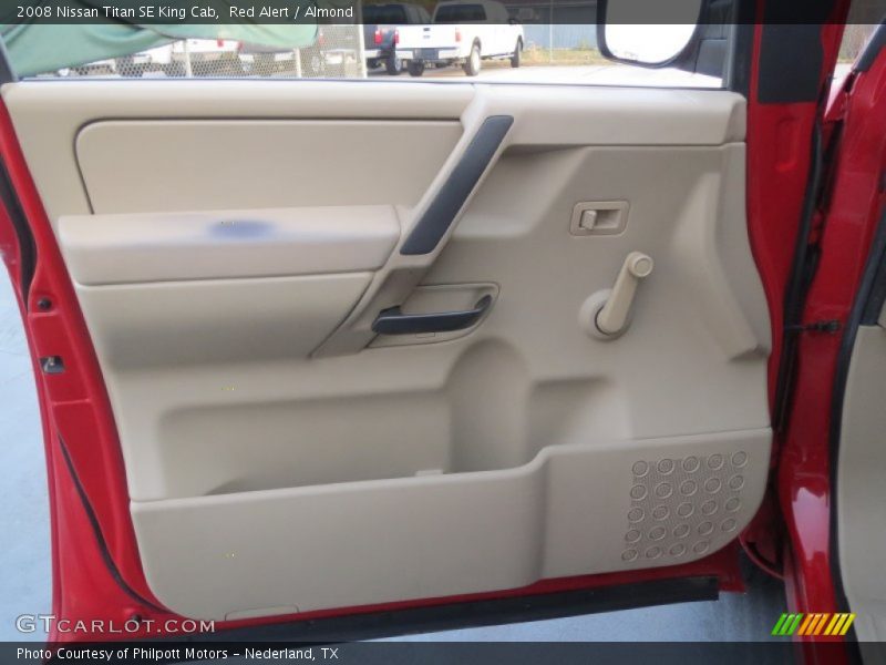 Red Alert / Almond 2008 Nissan Titan SE King Cab