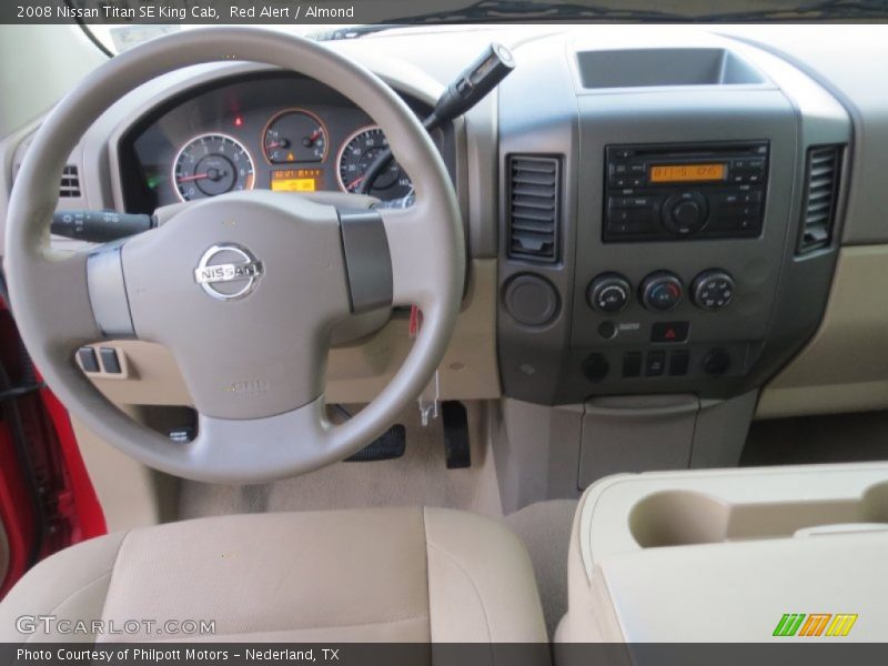 Red Alert / Almond 2008 Nissan Titan SE King Cab