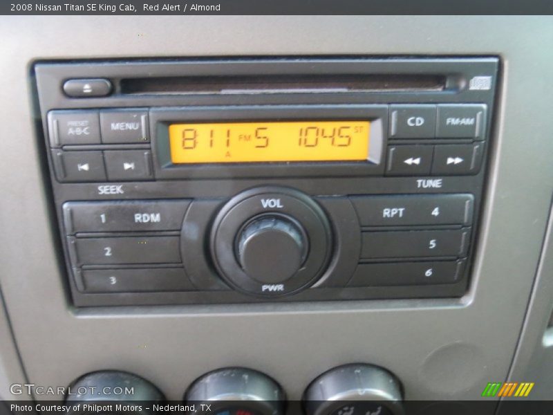 Red Alert / Almond 2008 Nissan Titan SE King Cab