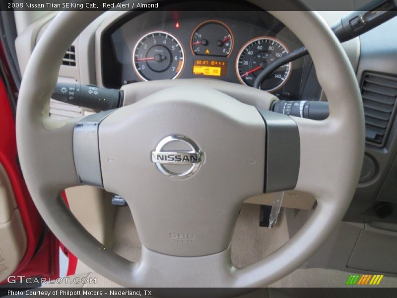 Red Alert / Almond 2008 Nissan Titan SE King Cab