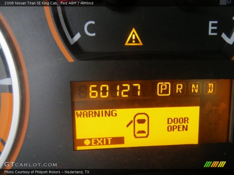 Red Alert / Almond 2008 Nissan Titan SE King Cab