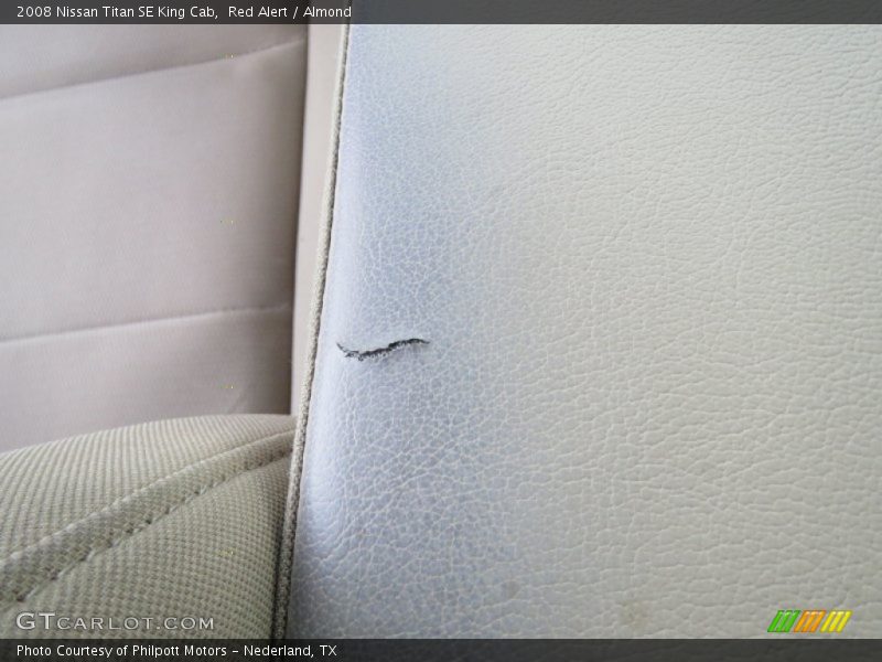 Red Alert / Almond 2008 Nissan Titan SE King Cab