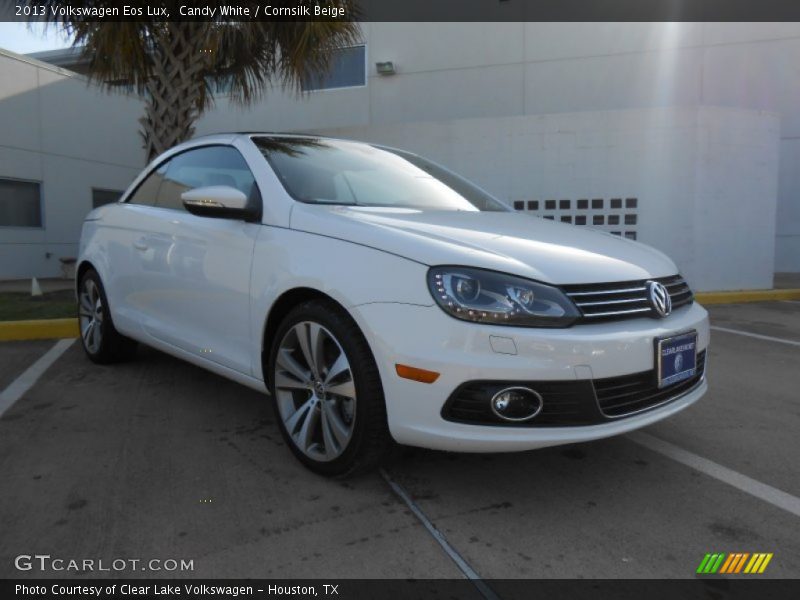 Candy White / Cornsilk Beige 2013 Volkswagen Eos Lux
