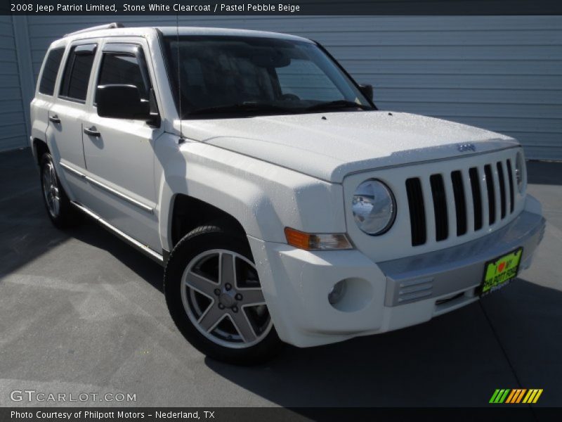 Stone White Clearcoat / Pastel Pebble Beige 2008 Jeep Patriot Limited