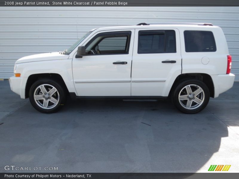 Stone White Clearcoat / Pastel Pebble Beige 2008 Jeep Patriot Limited