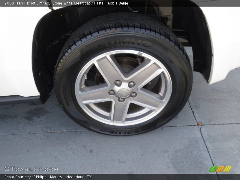 Stone White Clearcoat / Pastel Pebble Beige 2008 Jeep Patriot Limited