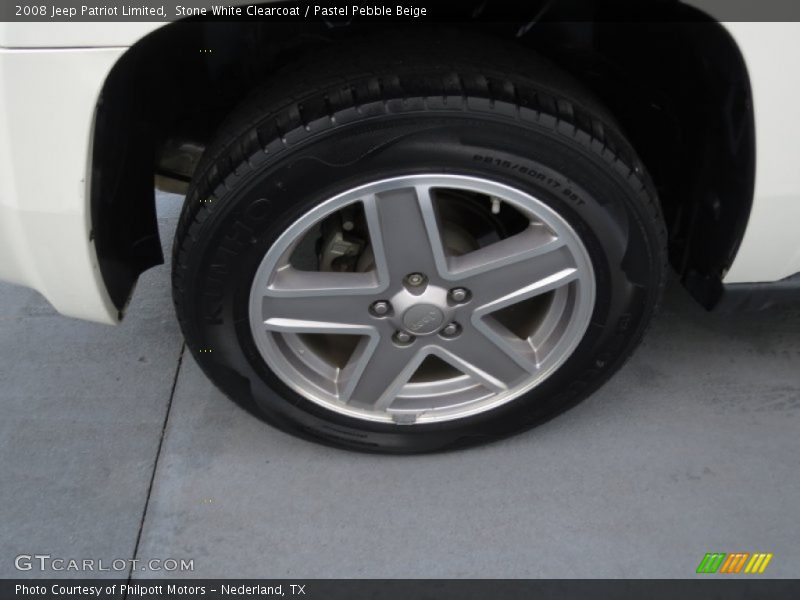 Stone White Clearcoat / Pastel Pebble Beige 2008 Jeep Patriot Limited